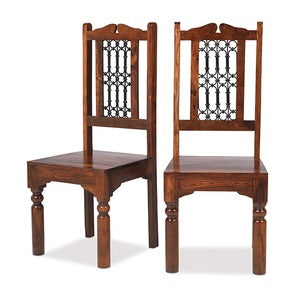 SH-037 - Capsule High Back Jali Chair - W45 H110 D49