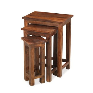 SH-024 - Chunky Nest Of 3 Tables - W45 H60 D30