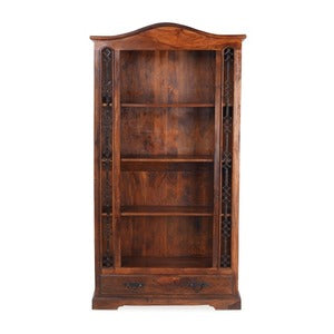Jali Tall Bookcase 1 Drawer