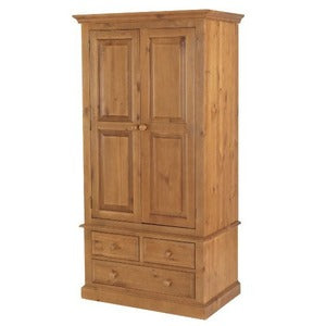 ENP-07 - Double Wardrobe + Drawer - W95 H186 D58.5