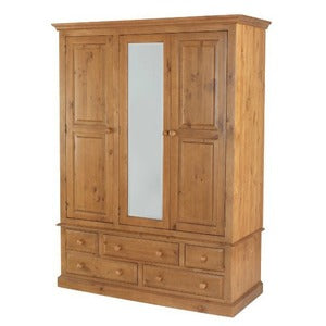 ENP-08 - Triple Wardrobe With Drawer - W150 H201 D62