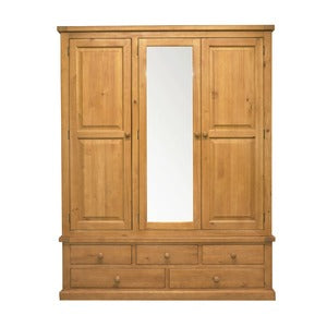 CKP-21 Large Mirror Triple Wardrobe